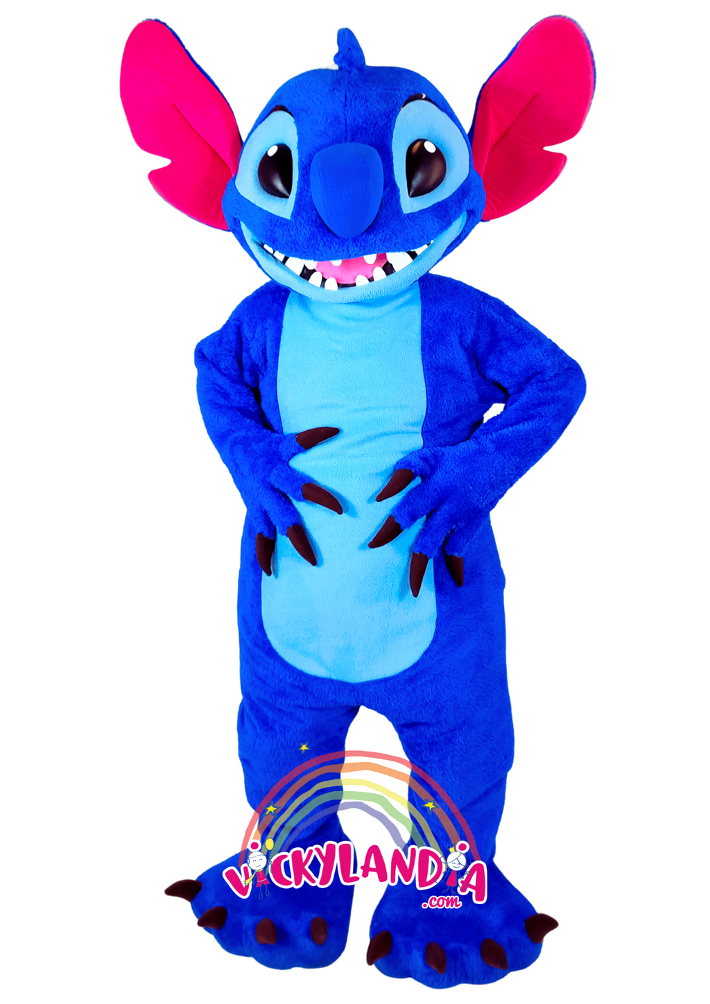 Disfraz de Extraterrestre Peluda Azul , ideal como muñeco cabezudo y mascota publicitaria. ¡Perfecto para eventos, ferias y promociones! Disponible en Vickylandia.