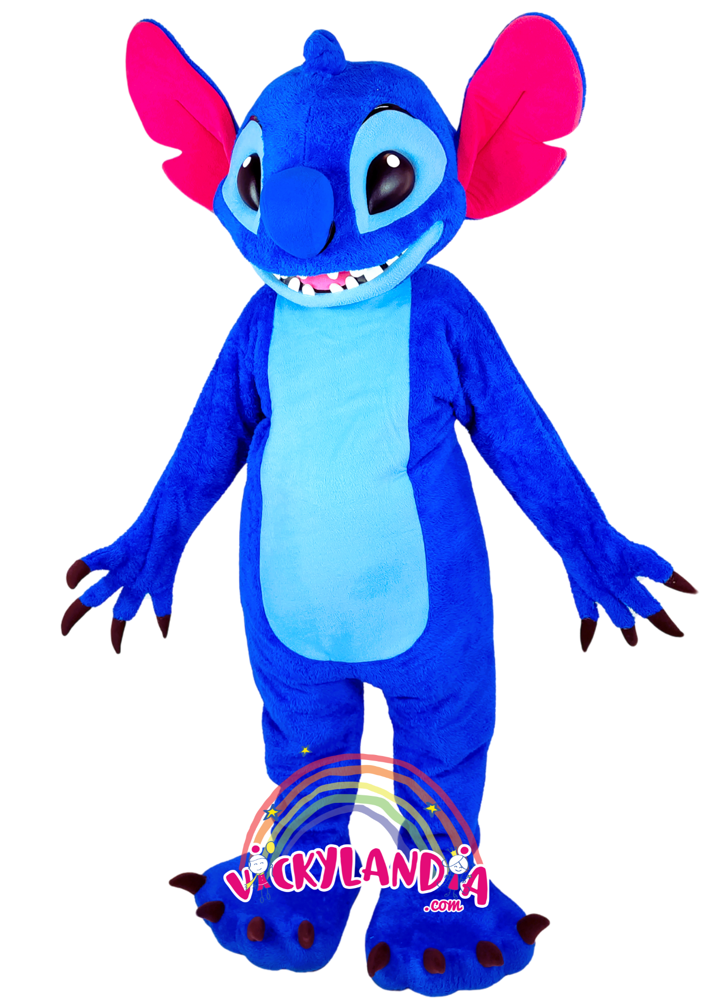 Disfraz de Extraterrestre Peluda Azul , ideal como muñeco cabezudo y mascota publicitaria. ¡Perfecto para eventos, ferias y promociones! Disponible en Vickylandia.