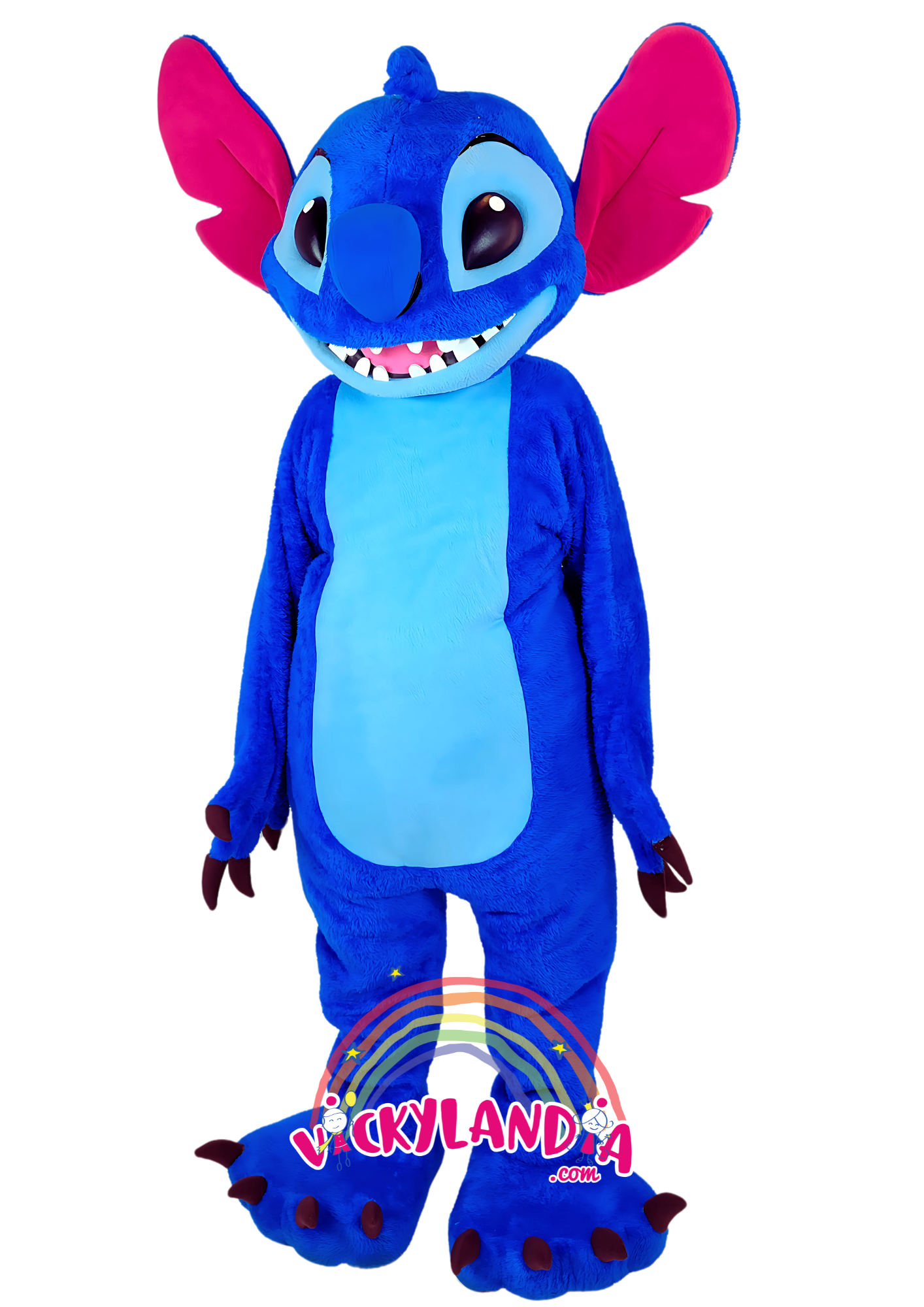 Disfraz de Extraterrestre Peluda Azul , ideal como muñeco cabezudo y mascota publicitaria. ¡Perfecto para eventos, ferias y promociones! Disponible en Vickylandia.