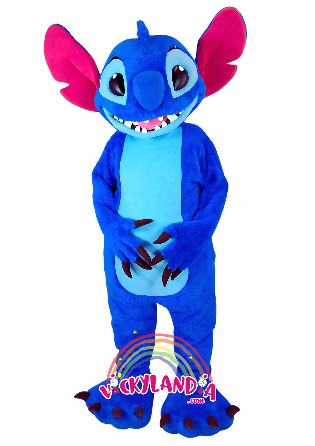 Disfraz de Extraterrestre Peludo Azul , ideal como muñeco cabezudo y mascota publicitaria. ¡Perfecto para eventos, ferias y promociones! Disponible en Vickylandia.