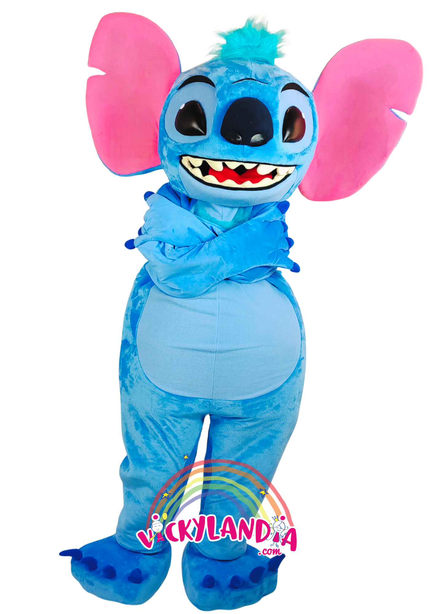 Orejotas celestes, mirada traviesa y pelaje adorable. El Extraterrestre Peludo Celeste es perfecto para animaciones infantiles, eventos temáticos y promociones que buscan color, simpatía y conexión con el público.