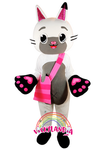 Miaupanda es pura dulzura con patitas. Con su carita tierna y estilo encantador, es perfecta para animaciones infantiles, eventos temáticos y promociones que buscan ternura, color y conexión con el público.