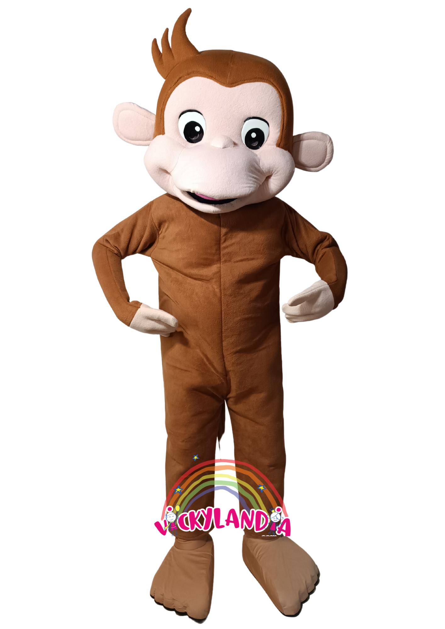 Descubre la magia de nuestro muñeco publicitario de Mono en Vickylandia. Son disfraces cabezones perfectos para fiestas infantiles, shows, cumpleaños, estrategias publicitarias, carnavales, fiestas patronales, espectáculos, cabalgatas y cualquier tipo de evento