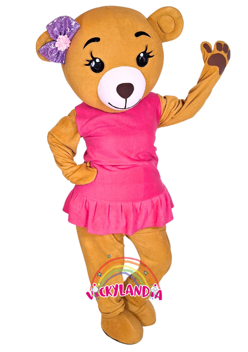 Descubre la magia de nuestro muñeco publicitario de Osa Feliz en Vickylandia. Son disfraces cabezones perfectos para fiestas infantiles, shows, cumpleaños, estrategias publicitarias, carnavales, fiestas patronales, espectáculos, cabalgatas y cualquier tipo de evento