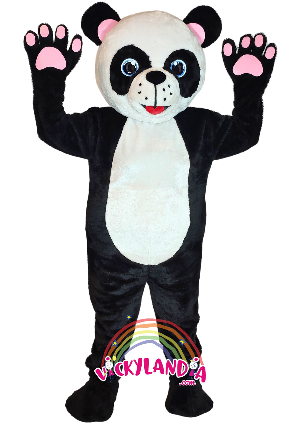 Descubre la magia de nuestro muñeco publicitario de Oso Panda en Vickylandia. Son disfraces cabezones perfectos para fiestas infantiles, shows, cumpleaños, estrategias publicitarias, espectáculos, cabalgatas y cualquier tipo de evento.