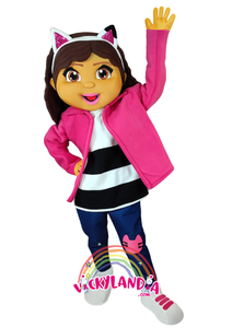 Descubre la magia de nuestro muñeco publicitario de Niña Gatuna en Vickylandia. Son disfraces cabezones perfectos para fiestas infantiles, shows, cumpleaños, estrategias publicitarias, carnavales, fiestas patronales, espectáculos, cabalgatas y cualquier tipo de evento.