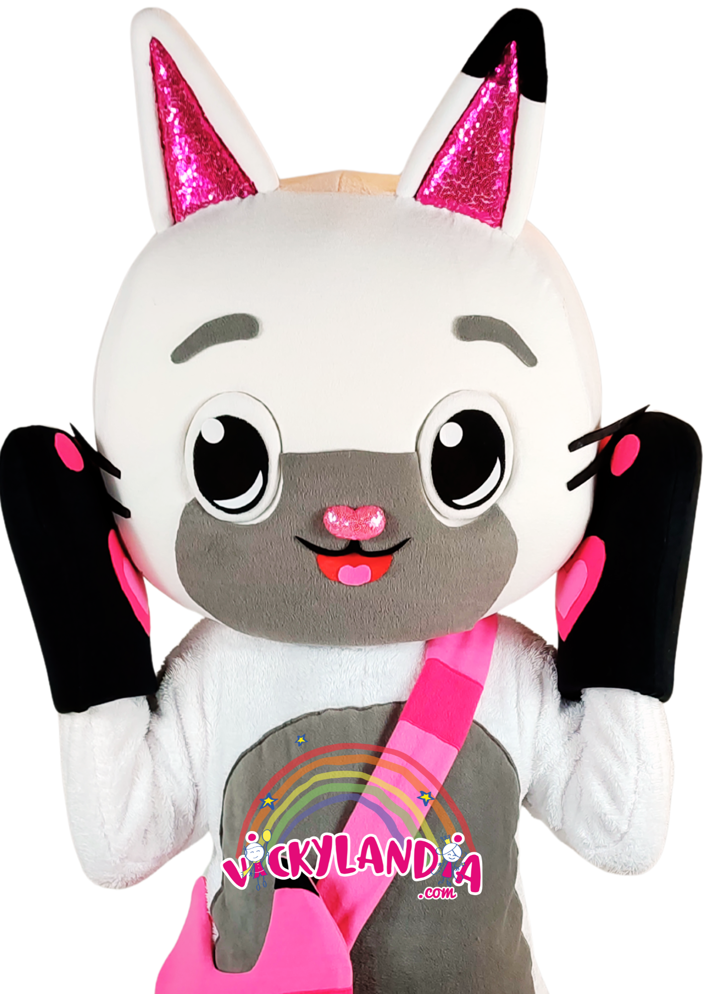 Miaupanda es pura dulzura con patitas. Con su carita tierna y estilo encantador, es perfecta para animaciones infantiles, eventos temáticos y promociones que buscan ternura, color y conexión con el público.