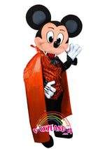 Carregar imagem no visualizador da galeria, Descubre la magia de nuestro muñeco publicitario de Ratón Drácula en Vickylandia. Son disfraces cabezones perfectos para fiestas infantiles, shows, cumpleaños, estrategias publicitarias, carnavales, fiestas patronales, espectáculos, cabalgatas y cualquier tipo de evento.
