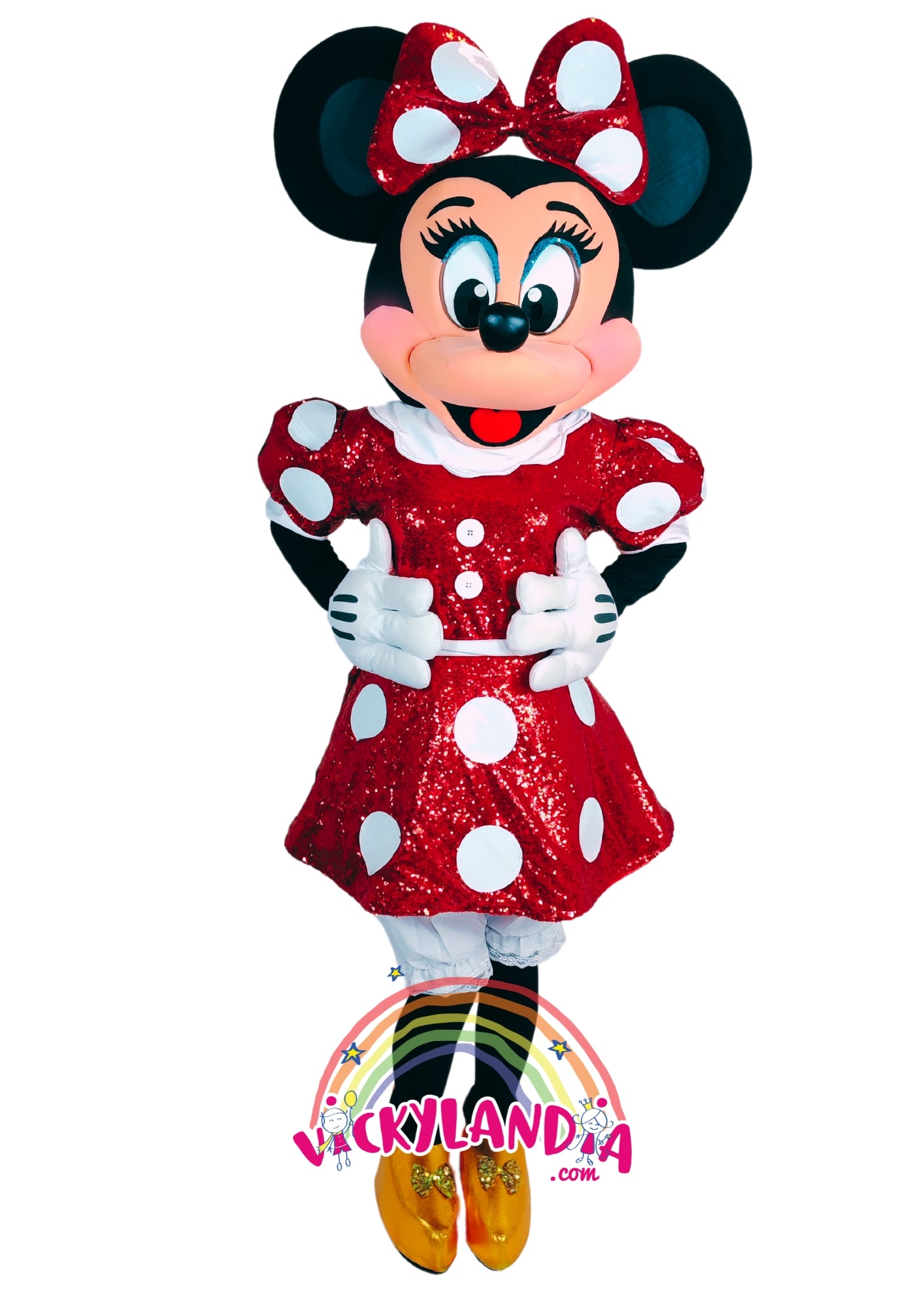 Descubre la magia de nuestro muñeco publicitario de Ratoncita presumida roja fiesta en Vickylandia. Son disfraces cabezones perfectos para fiestas infantiles, shows, cumpleaños, estrategias publicitarias, carnavales, fiestas patronales, espectáculos, cabalgatas y cualquier tipo de evento.
