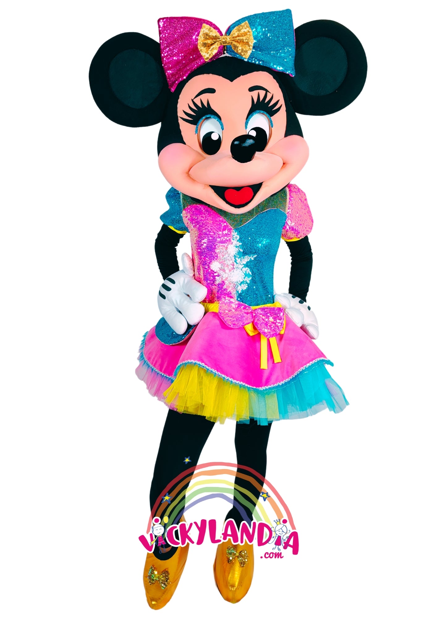 Descubre la magia de nuestro muñeco publicitario de Ratoncita Presumida Circus con negro fiesta en Vickylandia. Son disfraces cabezones perfectos para fiestas infantiles, shows, cumpleaños, estrategias publicitarias, carnavales, fiestas patronales, espectáculos, cabalgatas y cualquier tipo de evento.
