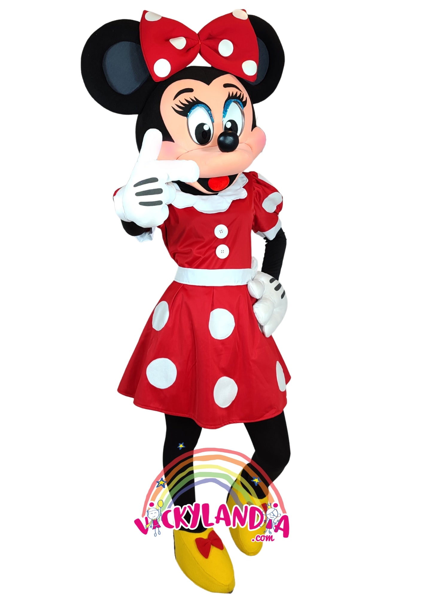 Descubre la magia de nuestro muñeco publicitario de Ratoncita presumida roja en Vickylandia. Son disfraces cabezones perfectos para fiestas infantiles, shows, cumpleaños, estrategias publicitarias, carnavales, fiestas patronales, espectáculos, cabalgatas y cualquier tipo de evento.
