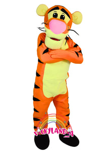 Descubre la magia de nuestro muñeco publicitario de Tigre en Vickylandia. Son disfraces cabezones perfectos para fiestas infantiles, shows, cumpleaños, estrategias publicitarias, espectáculos, cabalgatas y cualquier tipo de evento.