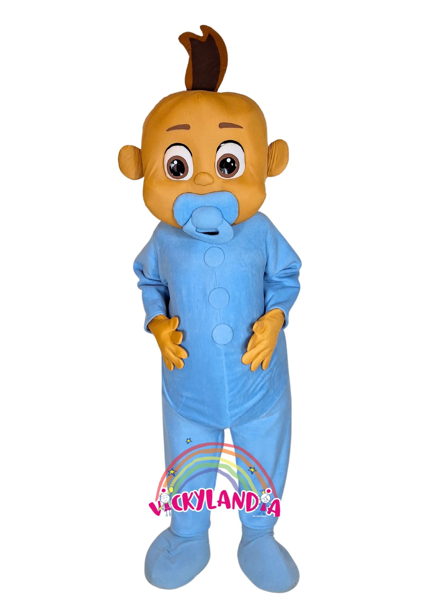 Descubre la magia de nuestro muñeco publicitario de Nene en Vickylandia. Son disfraces cabezones perfectos para fiestas infantiles, shows, cumpleaños, estrategias publicitarias, carnavales, fiestas patronales, espectáculos, cabalgatas y cualquier tipo de evento