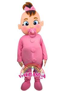 Descubre la magia de nuestro muñeco publicitario de Bebé Niña en Vickylandia. Son disfraces cabezones perfectos para fiestas infantiles, shows, cumpleaños, estrategias publicitarias, carnavales, fiestas patronales, espectáculos, cabalgatas y cualquier tipo de evento.