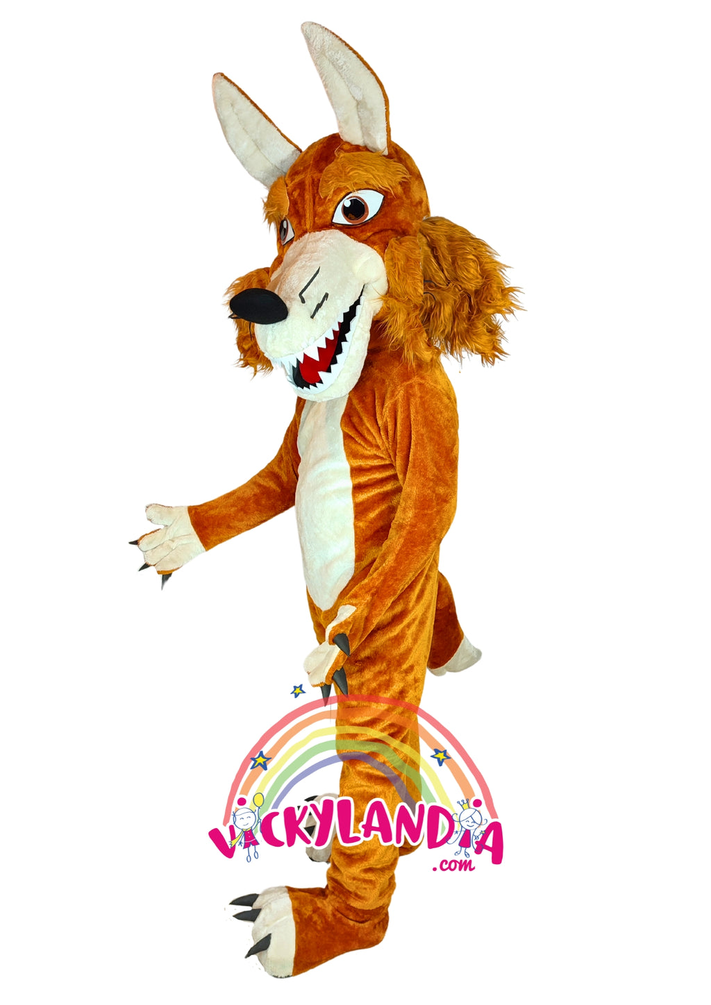 Descubre la magia de nuestro muñeco publicitario de Lobo en Vickylandia. Son disfraces cabezones perfectos para fiestas infantiles, shows, cumpleaños, estrategias publicitarias, espectáculos, cabalgatas y cualquier tipo de evento.