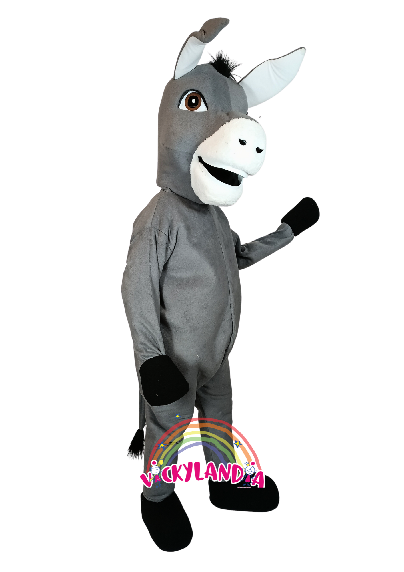 burro donkey disfraz muñeco cabezon cabezudo botarga mascota publicitaria merchandising corporativos personalizados fabricante vickylandia
