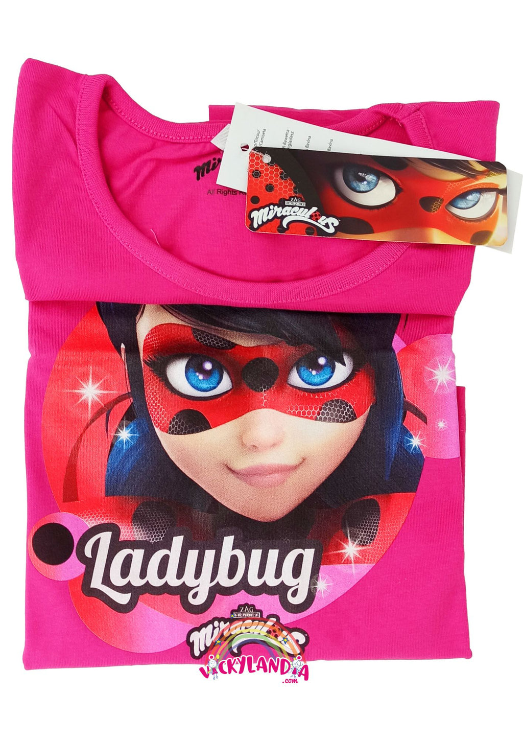 Camiseta Ladybug miraculous marittene Vickylandia