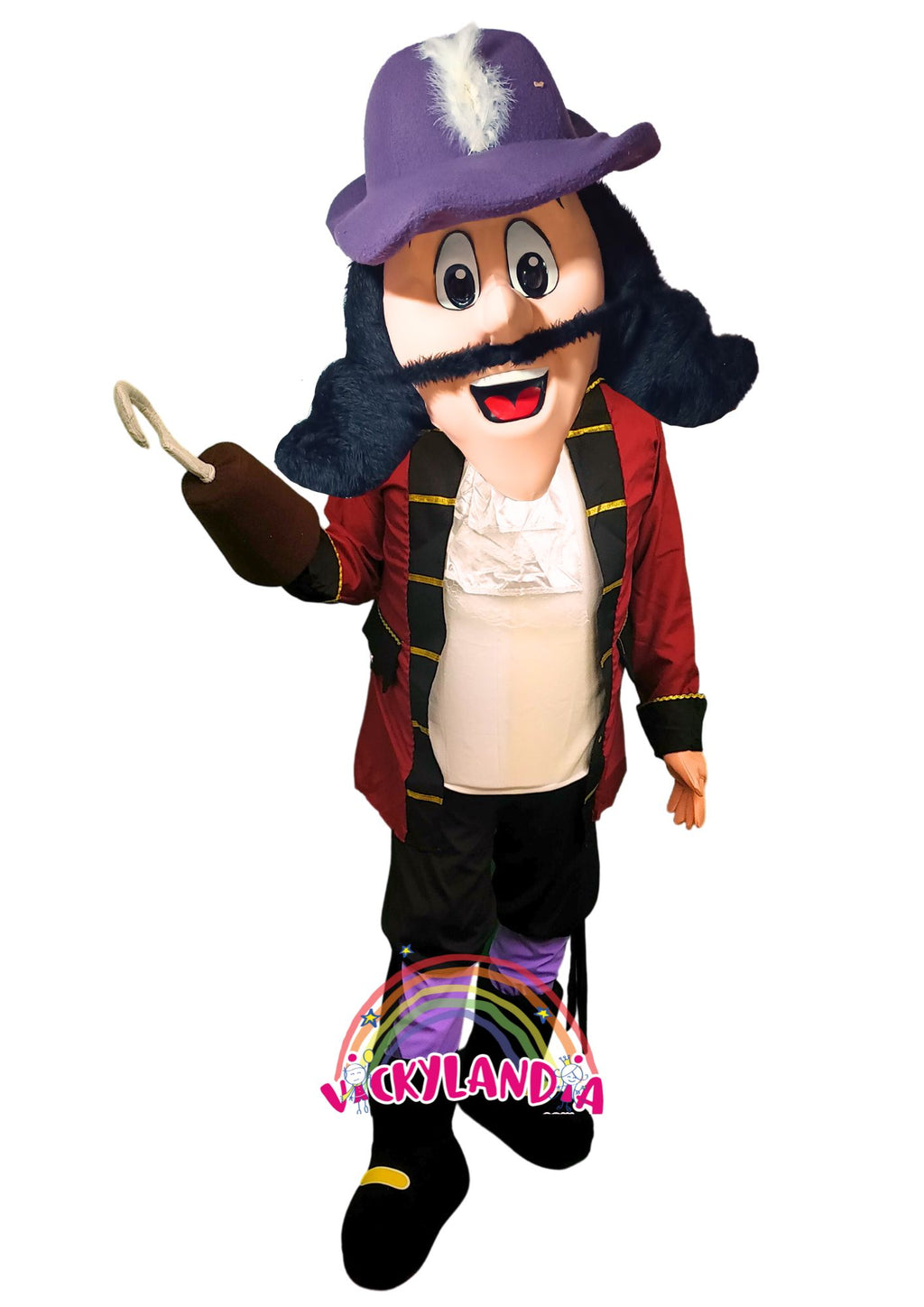 Descubre la magia de nuestro muñeco publicitario de Capitán Villano en Vickylandia. Son disfraces cabezones perfectos para fiestas infantiles, shows, cumpleaños, estrategias publicitarias, espectáculos, cabalgatas y cualquier tipo de evento.