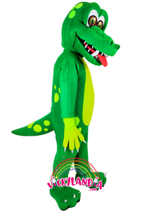 Con escamas brillantes, mirada traviesa y mucha personalidad, Coquito el Cocodrilo es perfecto para animaciones infantiles, eventos temáticos y promociones que buscan impacto y diversión.