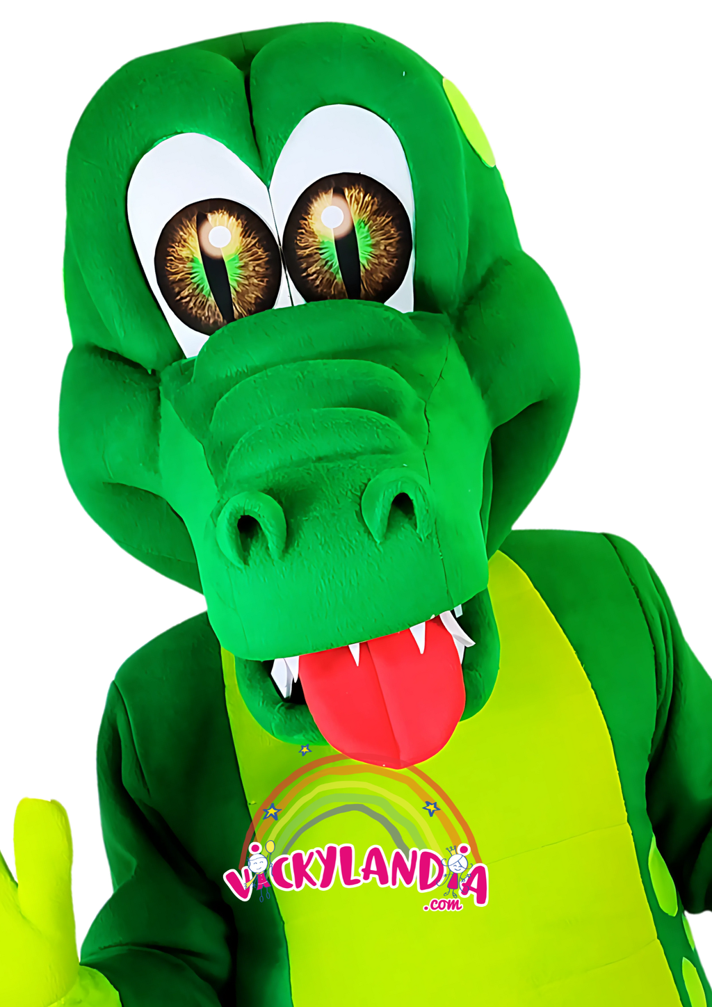 Con escamas brillantes, mirada traviesa y mucha personalidad, Coquito el Cocodrilo es perfecto para animaciones infantiles, eventos temáticos y promociones que buscan impacto y diversión.