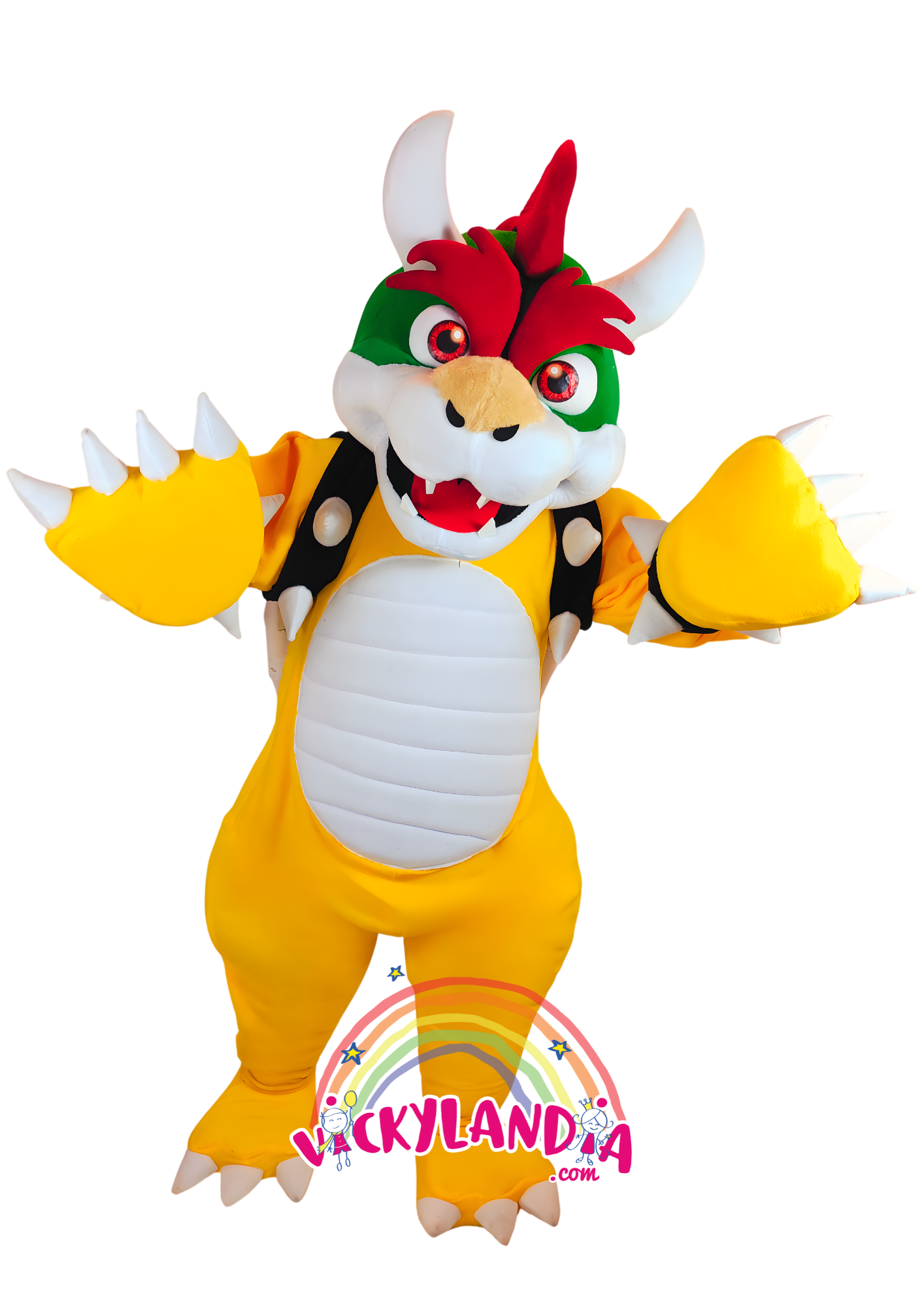 Caparazón con pinchos, mirada desafiante y una energía que enciende cualquier evento. Criatura de las Llamas es ideal para animaciones infantiles, fiestas temáticas y promociones que buscan fuerza, fantasía y conexión con el público. Su estilo feroz y presencia escénica lo convierten en el favorito de los fans del mundo gamer.