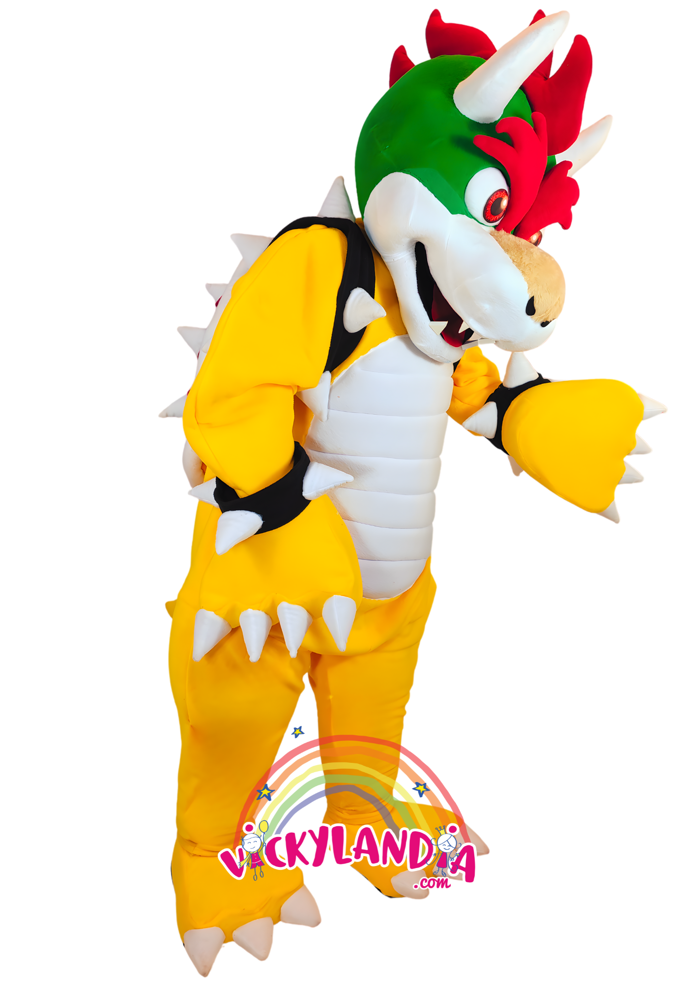 Caparazón con pinchos, mirada desafiante y una energía que enciende cualquier evento. Criatura de las Llamas es ideal para animaciones infantiles, fiestas temáticas y promociones que buscan fuerza, fantasía y conexión con el público. Su estilo feroz y presencia escénica lo convierten en el favorito de los fans del mundo gamer.