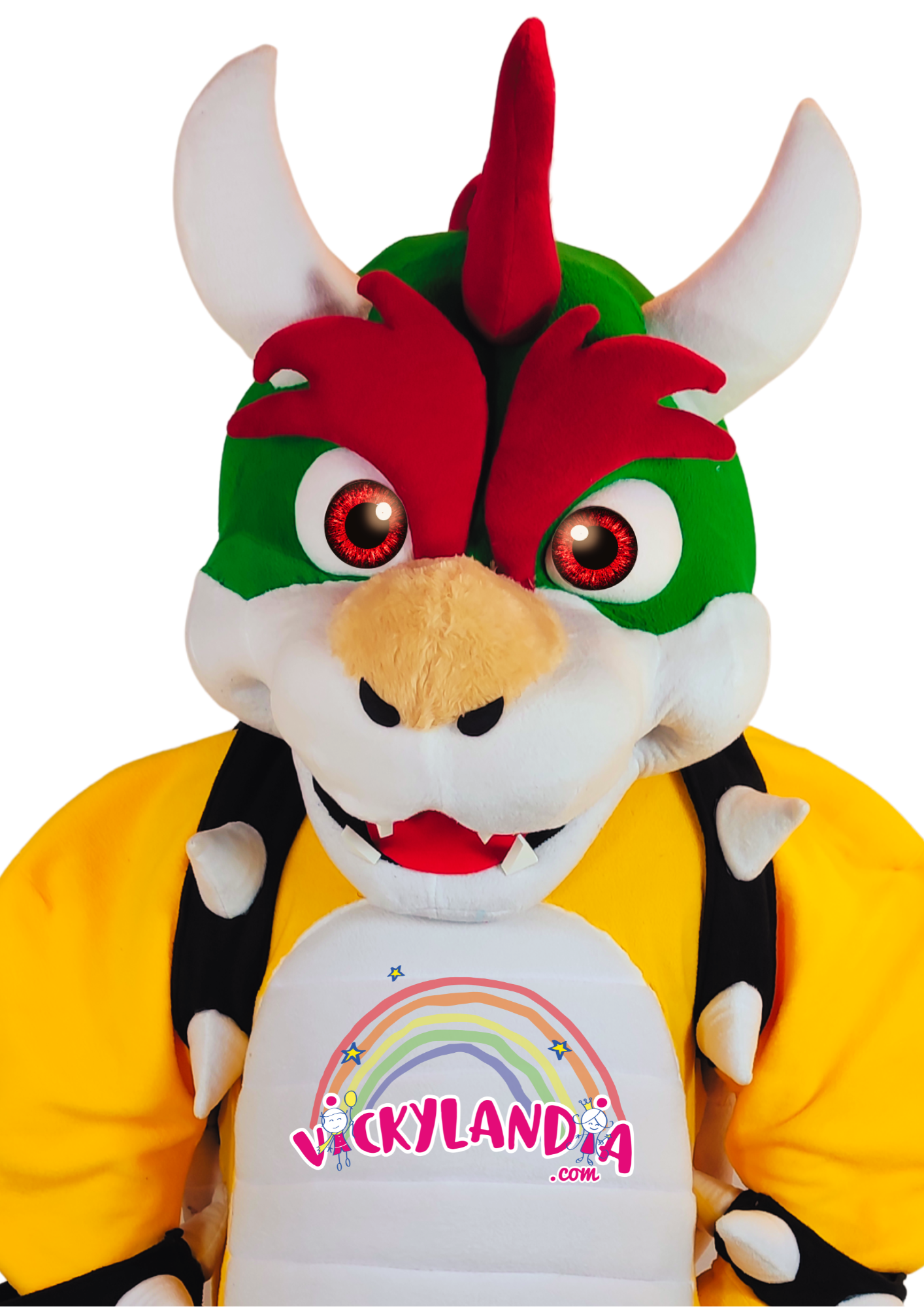 Caparazón con pinchos, mirada desafiante y una energía que enciende cualquier evento. Criatura de las Llamas es ideal para animaciones infantiles, fiestas temáticas y promociones que buscan fuerza, fantasía y conexión con el público. Su estilo feroz y presencia escénica lo convierten en el favorito de los fans del mundo gamer.