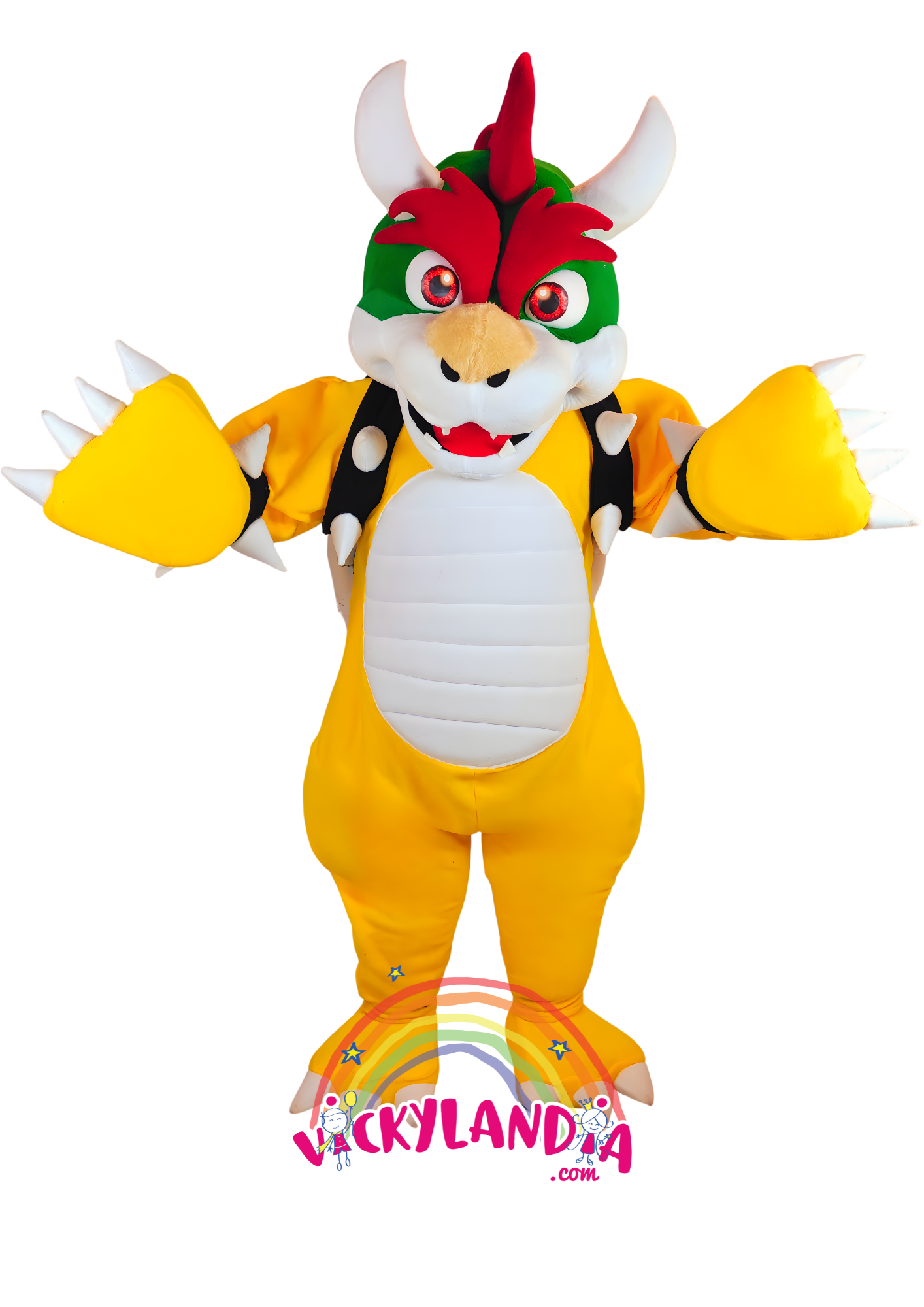 Caparazón con pinchos, mirada desafiante y una energía que enciende cualquier evento. Criatura de las Llamas es ideal para animaciones infantiles, fiestas temáticas y promociones que buscan fuerza, fantasía y conexión con el público. Su estilo feroz y presencia escénica lo convierten en el favorito de los fans del mundo gamer.