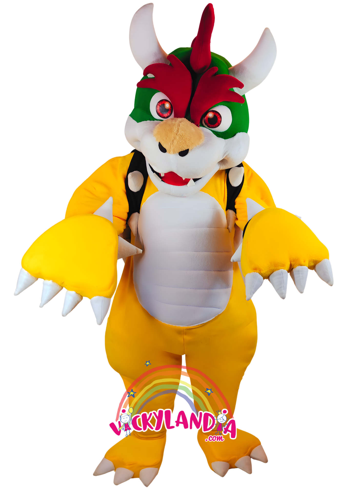 Caparazón con pinchos, mirada desafiante y una energía que enciende cualquier evento. Criatura de las Llamas es ideal para animaciones infantiles, fiestas temáticas y promociones que buscan fuerza, fantasía y conexión con el público. Su estilo feroz y presencia escénica lo convierten en el favorito de los fans del mundo gamer.