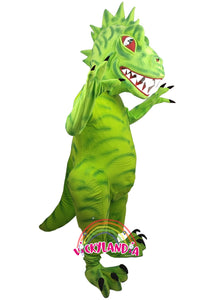 Descubre la magia de nuestro muñeco publicitario de dinosaurio en Vickylandia. Son disfraces cabezones perfectos para fiestas infantiles, shows, cumpleaños, estrategias publicitarias, espectáculos, cabalgatas y cualquier tipo de evento.