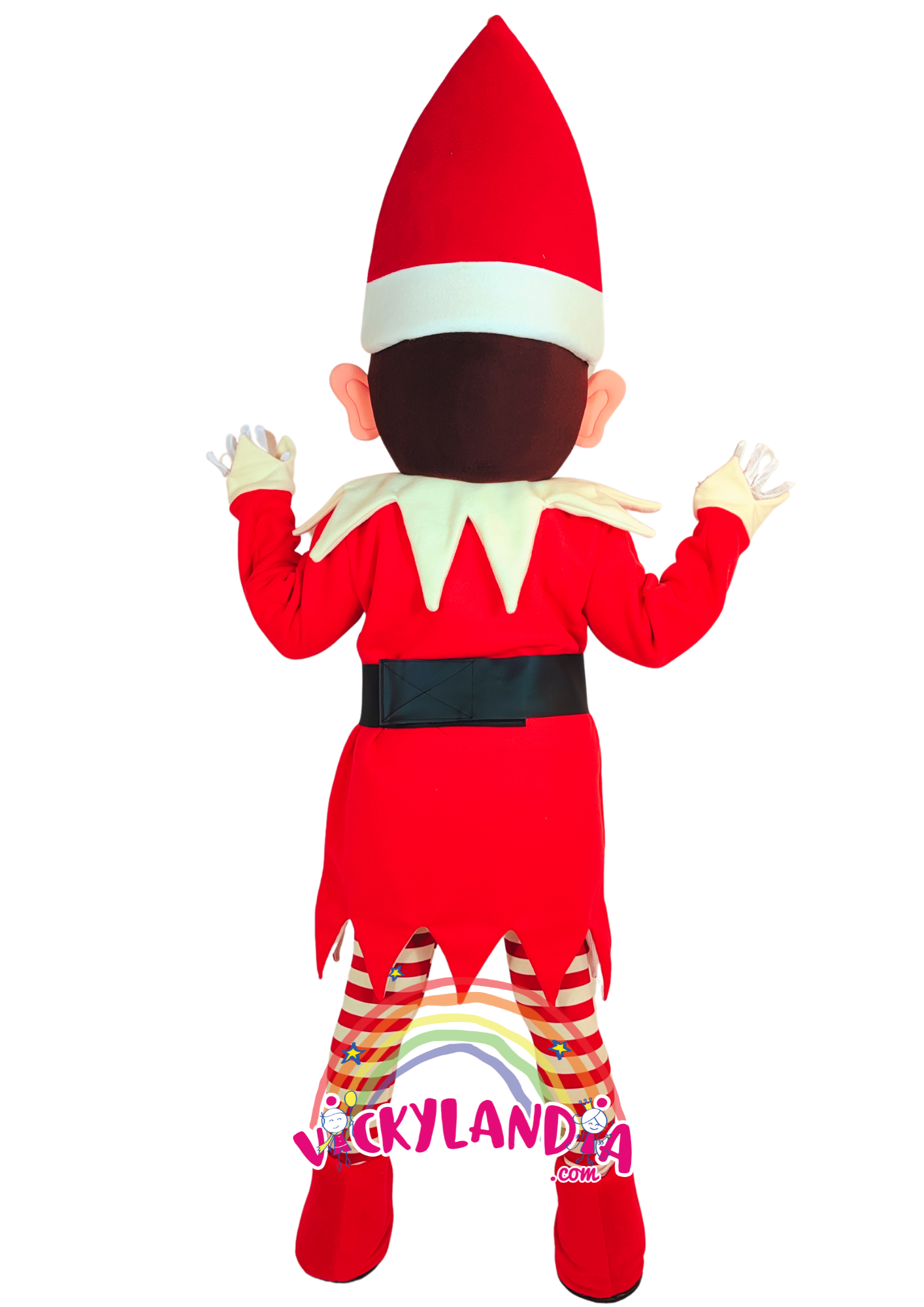 Gorro rojo puntiagudo, camisón festivo con cinturón negro, zapatos mágicos y medias rayadas. Duende Navideño es ideal para animaciones infantiles, fiestas temáticas y promociones que buscan ternura, color y conexión con el público. Su estilo alegre y actitud juguetona lo convierten en la estrella de cualquier celebración invernal.