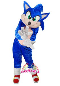 Descubre la magia de nuestro muñeco publicitario de Superhéroe Erizo Azul en Vickylandia. Son disfraces cabezones perfectos para fiestas infantiles, shows, cumpleaños, estrategias publicitarias, espectáculos, cabalgatas y cualquier tipo de evento.