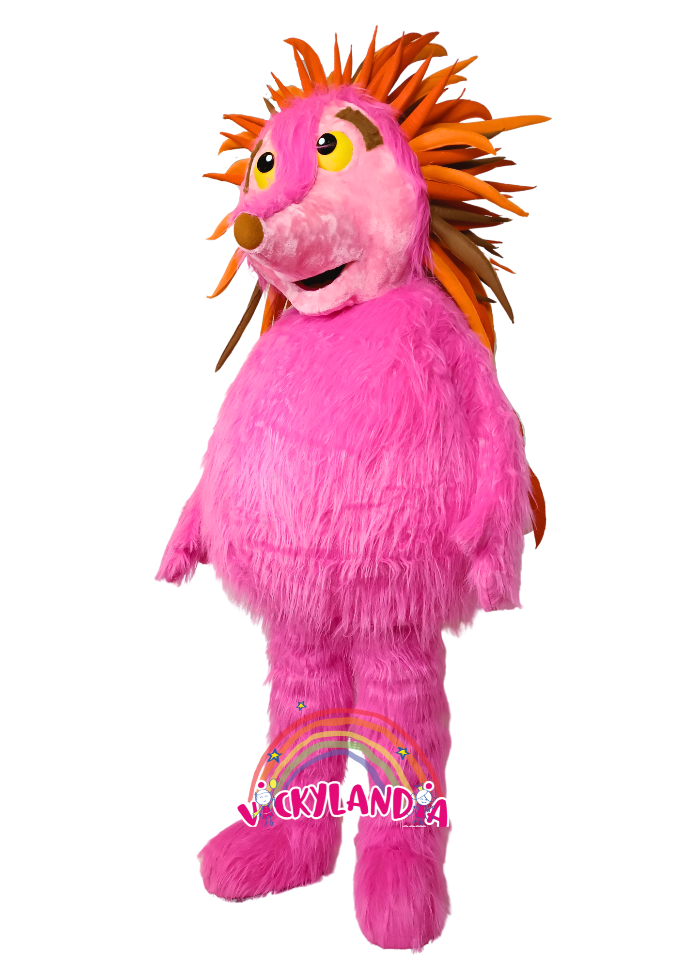 Descubre la magia de nuestro muñeco publicitario de Erizo Rosa en Vickylandia. Son disfraces cabezones perfectos para fiestas infantiles, shows, cumpleaños, estrategias publicitarias, carnavales, fiestas patronales, espectáculos, cabalgatas y cualquier tipo de evento.