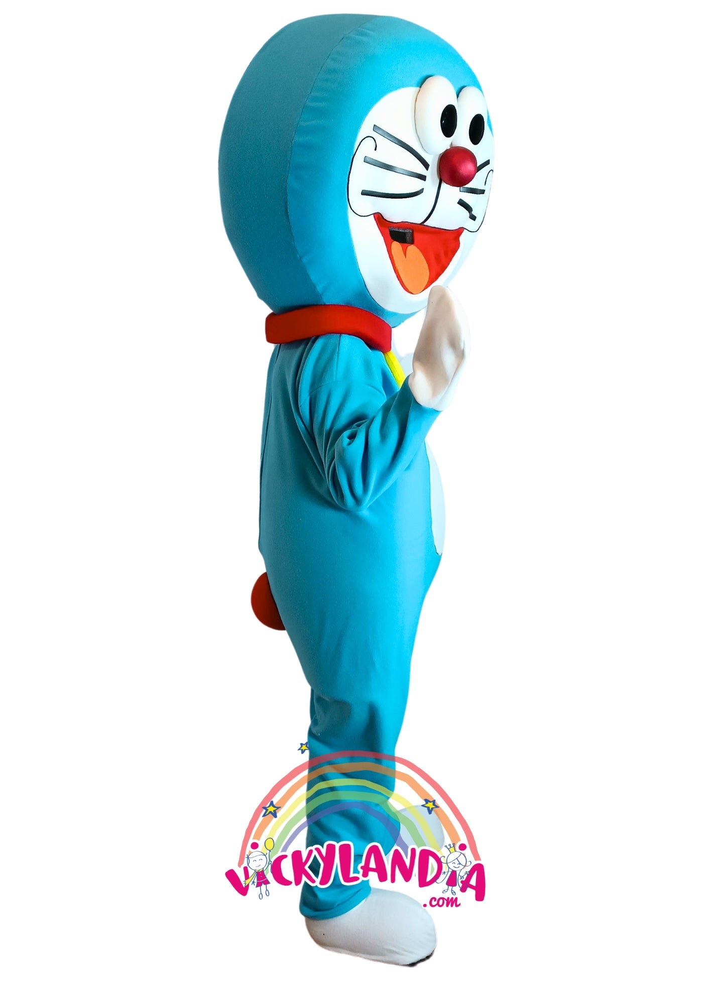 Disfraz cabezón de gato azul adulto