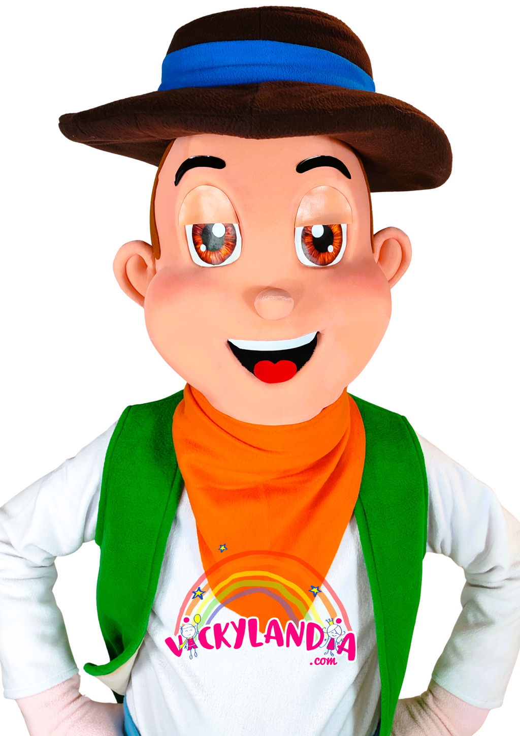 Granjero Aventurero es ideal para animaciones infantiles, fiestas temáticas y promociones que buscan encanto rural, música y conexión con el público. Su estilo alegre y actitud cercana lo convierten en el favorito de los más pequeños.