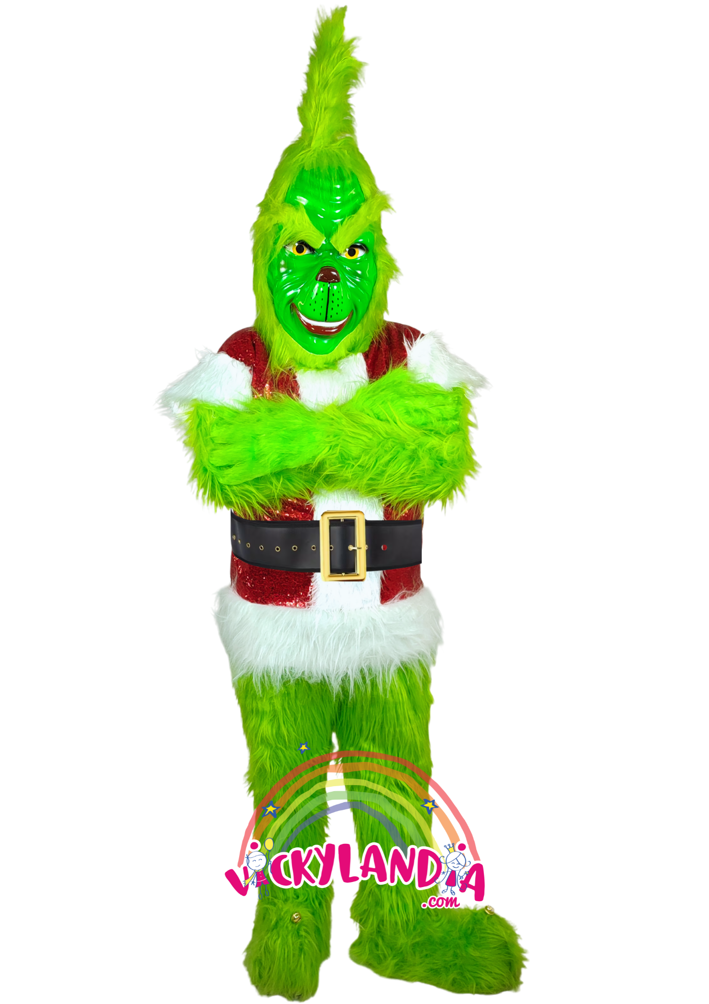 Descubre la magia de nuestro muñeco publicitario de Monstruo Navideño Grinch en Vickylandia. Son disfraces cabezones perfectos para fiestas infantiles, shows, cumpleaños, estrategias publicitarias, espectáculos, cabalgatas y cualquier tipo de evento.