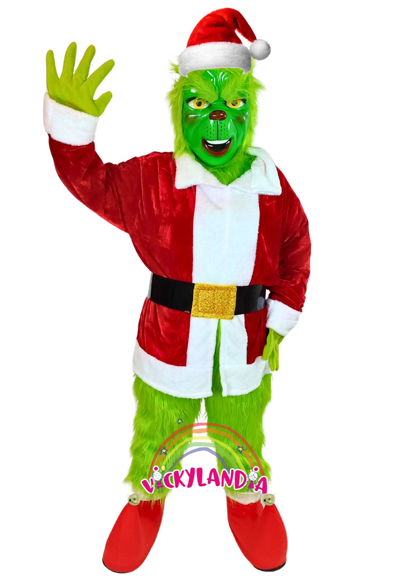 Descubre la magia de nuestro muñeco publicitario de Monstruo Navideño en Vickylandia. Son disfraces cabezones perfectos para fiestas infantiles, shows, cumpleaños, estrategias publicitarias, espectáculos, cabalgatas y cualquier tipo de evento.