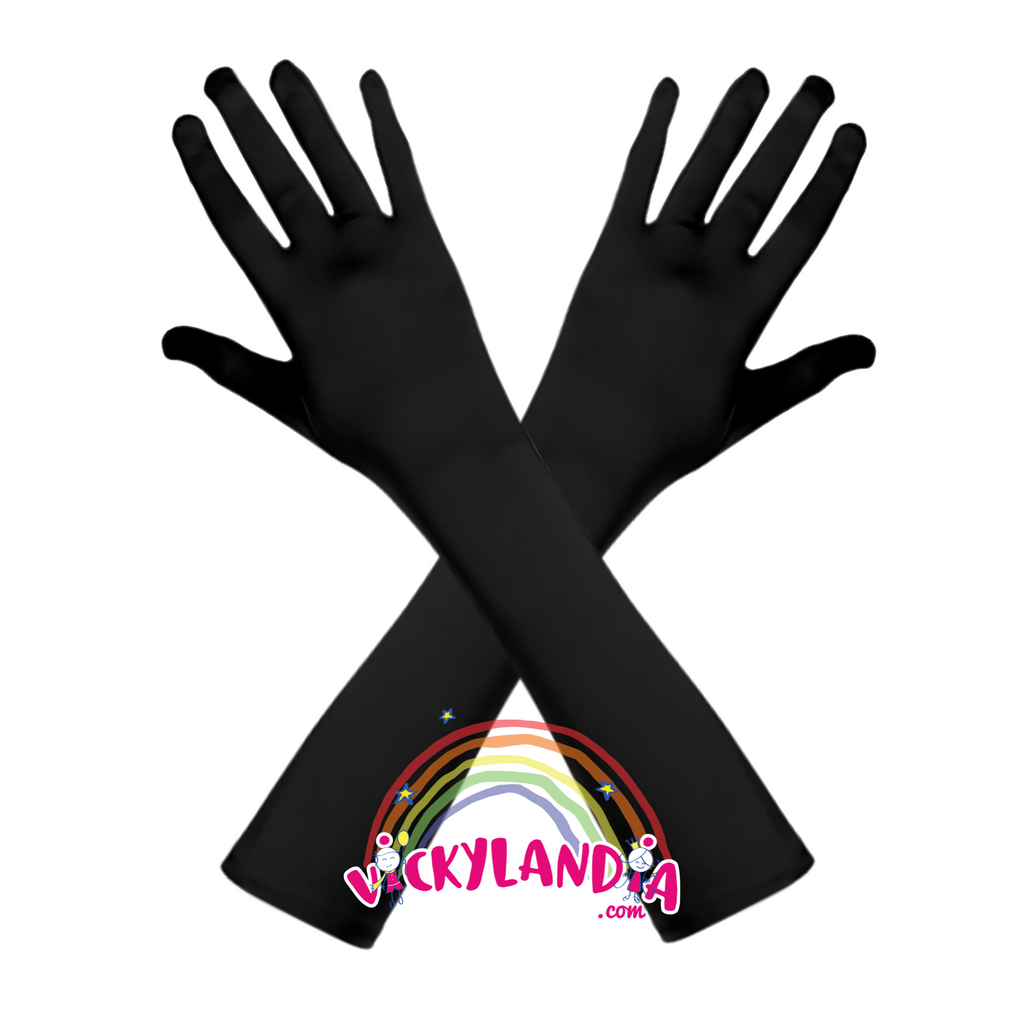 Guantes largos negros, el toque sofisticado y versátil para disfraces, cosplay y eventos especiales