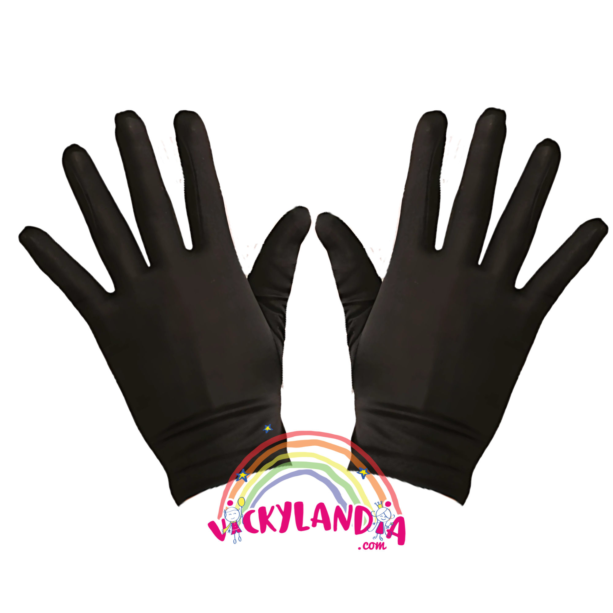 Guante negro corto, el toque ideal para disfraces y cosplay con un aire sofisticado