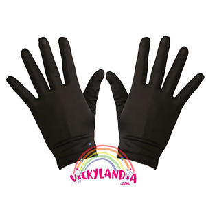 Guante negro corto, el toque ideal para disfraces y cosplay con un aire sofisticado