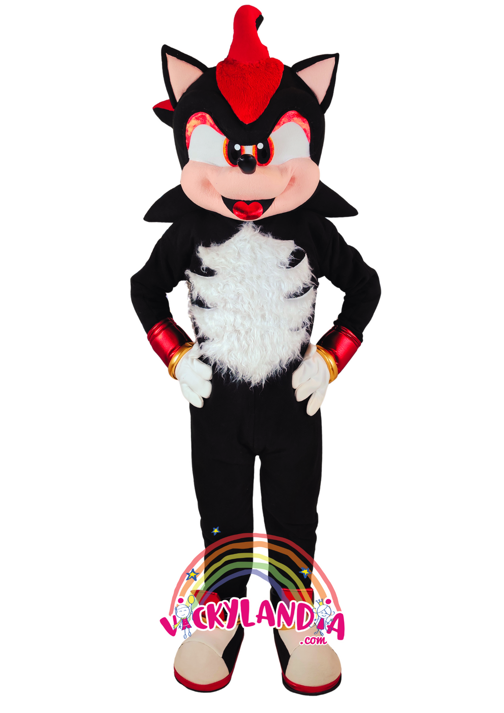 Con mirada intensa, estilo futurista y presencia imponente, el Antihéroe Erizo Negro es ideal para animaciones infantiles, eventos temáticos y promociones que buscan fuerza, actitud y conexión con el público.