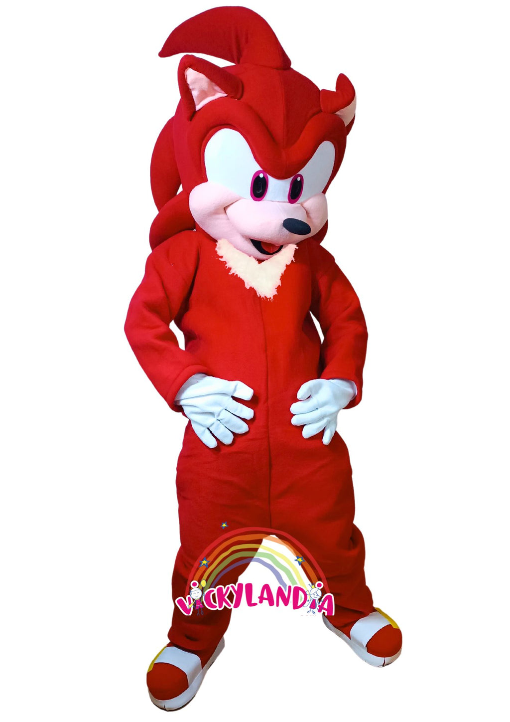 Descubre la magia de nuestro muñeco publicitario de Antihéroe Erizo Rojo en Vickylandia. Son disfraces cabezones perfectos para fiestas infantiles, shows, cumpleaños, estrategias publicitarias, carnavales, fiestas patronales, espectáculos, cabalgatas y cualquier tipo de evento.