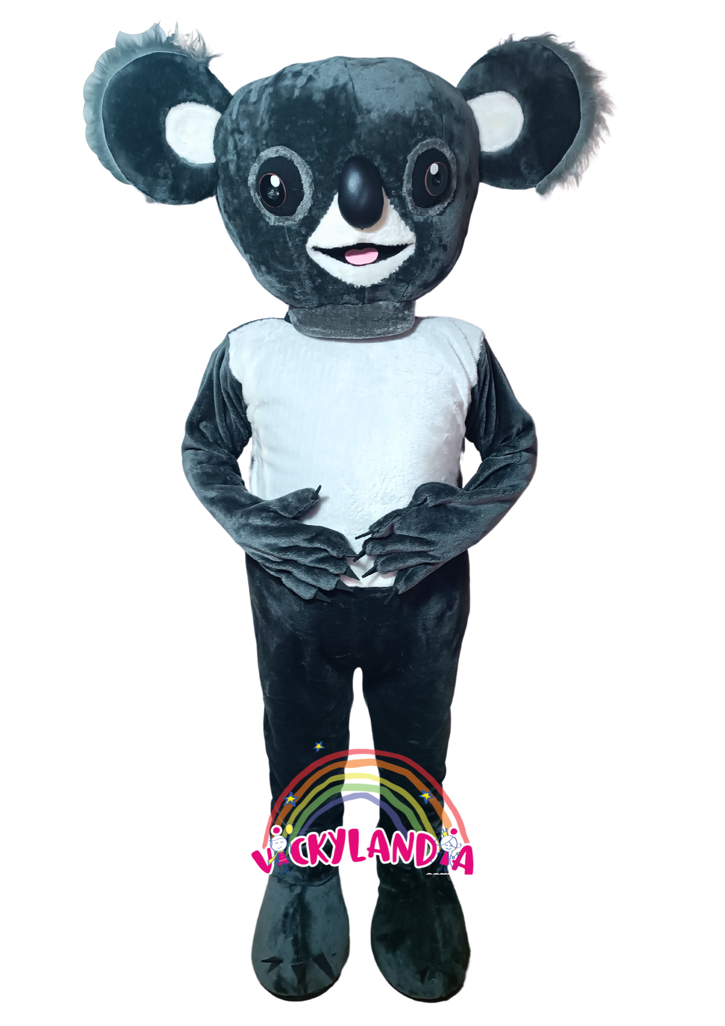 Descubre la magia de nuestro muñeco publicitario de Koala en Vickylandia. Son disfraces cabezones perfectos para fiestas infantiles, shows, cumpleaños, estrategias publicitarias, carnavales, fiestas patronales, espectáculos, cabalgatas y cualquier tipo de evento