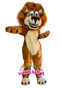 Descubre la magia de nuestro muñeco publicitario de León Rey de la Selva en Vickylandia. Son disfraces cabezones perfectos para fiestas infantiles, shows, cumpleaños, estrategias publicitarias, carnavales, fiestas patronales, espectáculos, cabalgatas y cualquier tipo de evento.