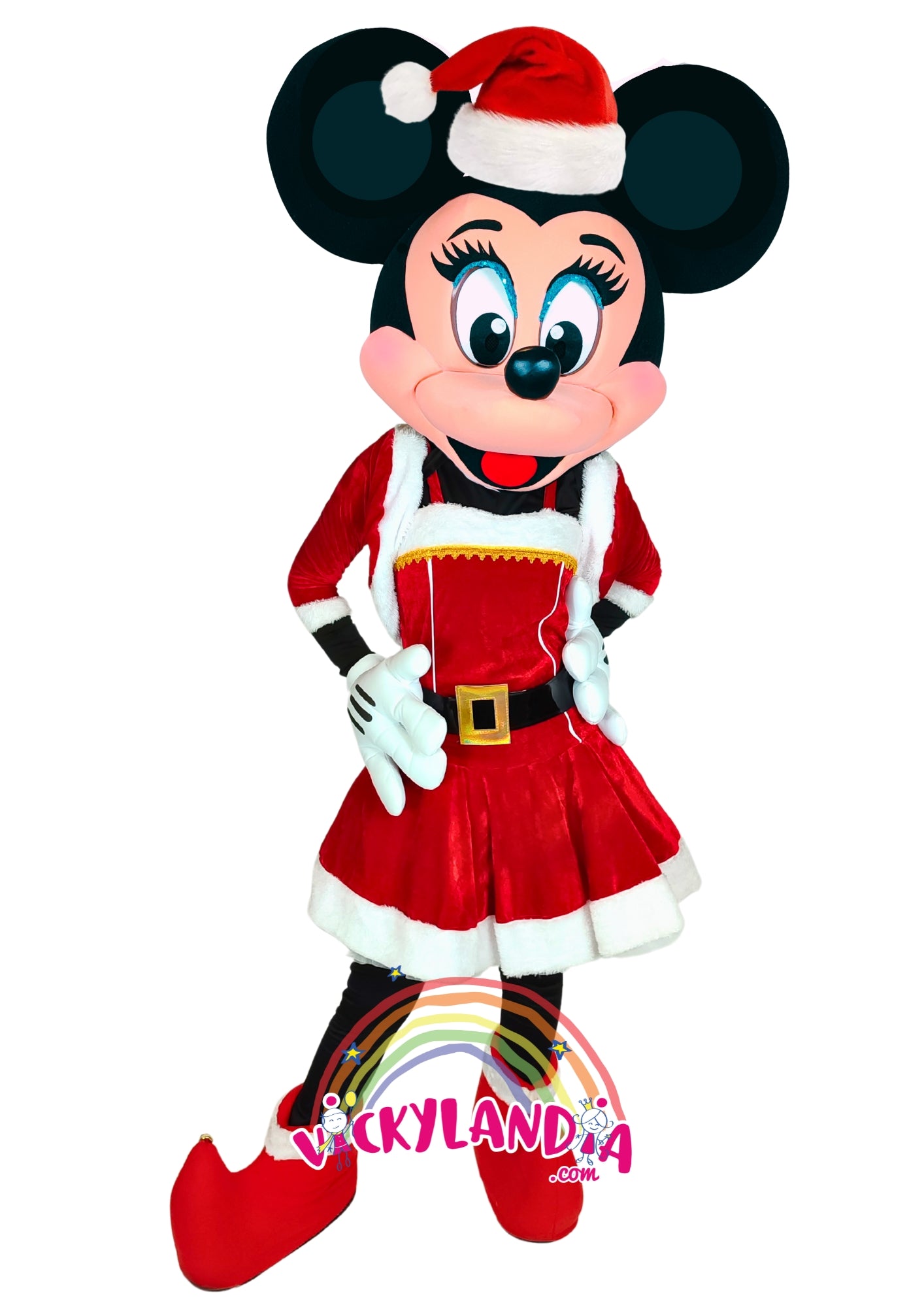 Descubre la magia de nuestro muñeco publicitario de Ratoncita Mamá Noel en Vickylandia. Son disfraces cabezones perfectos para fiestas infantiles, shows, cumpleaños, estrategias publicitarias, carnavales, fiestas patronales, espectáculos, cabalgatas y cualquier tipo de evento.