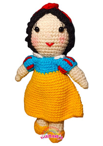 Muñeco amigurumi de crochet princesa tejido