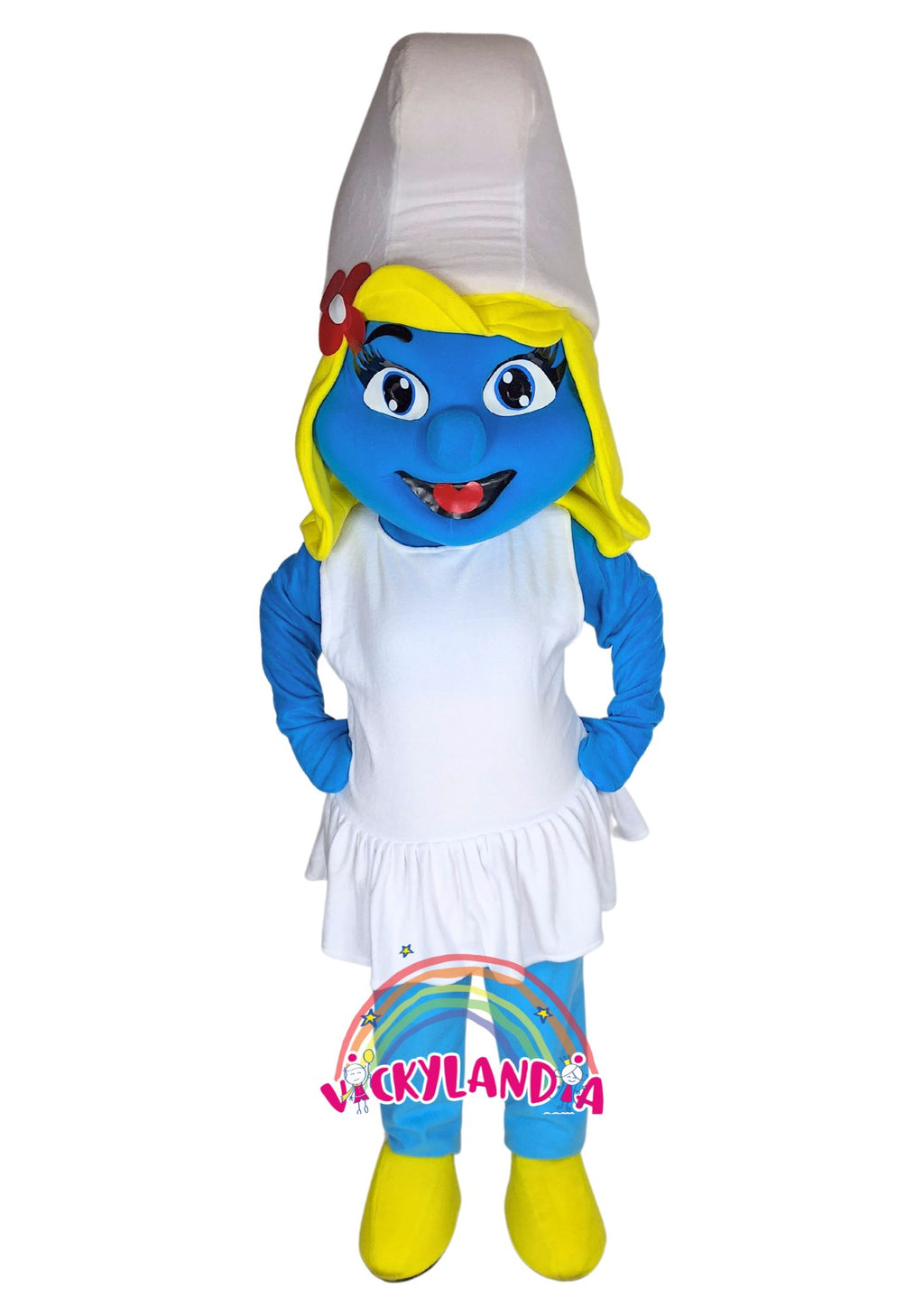 Descubre la magia de nuestro muñeco publicitario de Chica Azulada en Vickylandia. Son disfraces cabezones perfectos para fiestas infantiles, shows, cumpleaños, estrategias publicitarias, espectáculos, cabalgatas y cualquier tipo de evento.