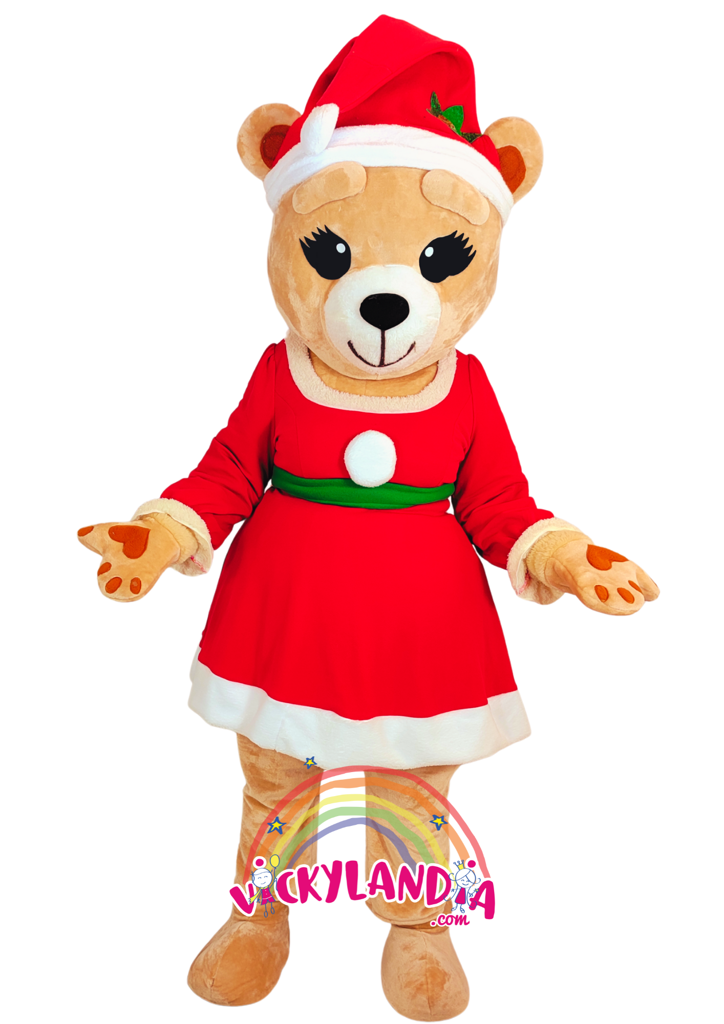 Vestido rojo, gorrito festivo y una sonrisa que derrite corazones. Osita Navideña es ideal para animaciones infantiles, fiestas temáticas y promociones que buscan ternura, color y conexión con el público. Su estilo navideño y actitud dulce la convierten en la estrella de cualquier celebración invernal.