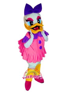 Descubre la magia de nuestro muñeco publicitario de Pata Presumida Fuscia en Vickylandia. Son disfraces cabezones perfectos para fiestas infantiles, shows, cumpleaños, estrategias publicitarias, espectáculos, cabalgatas y cualquier tipo de evento.