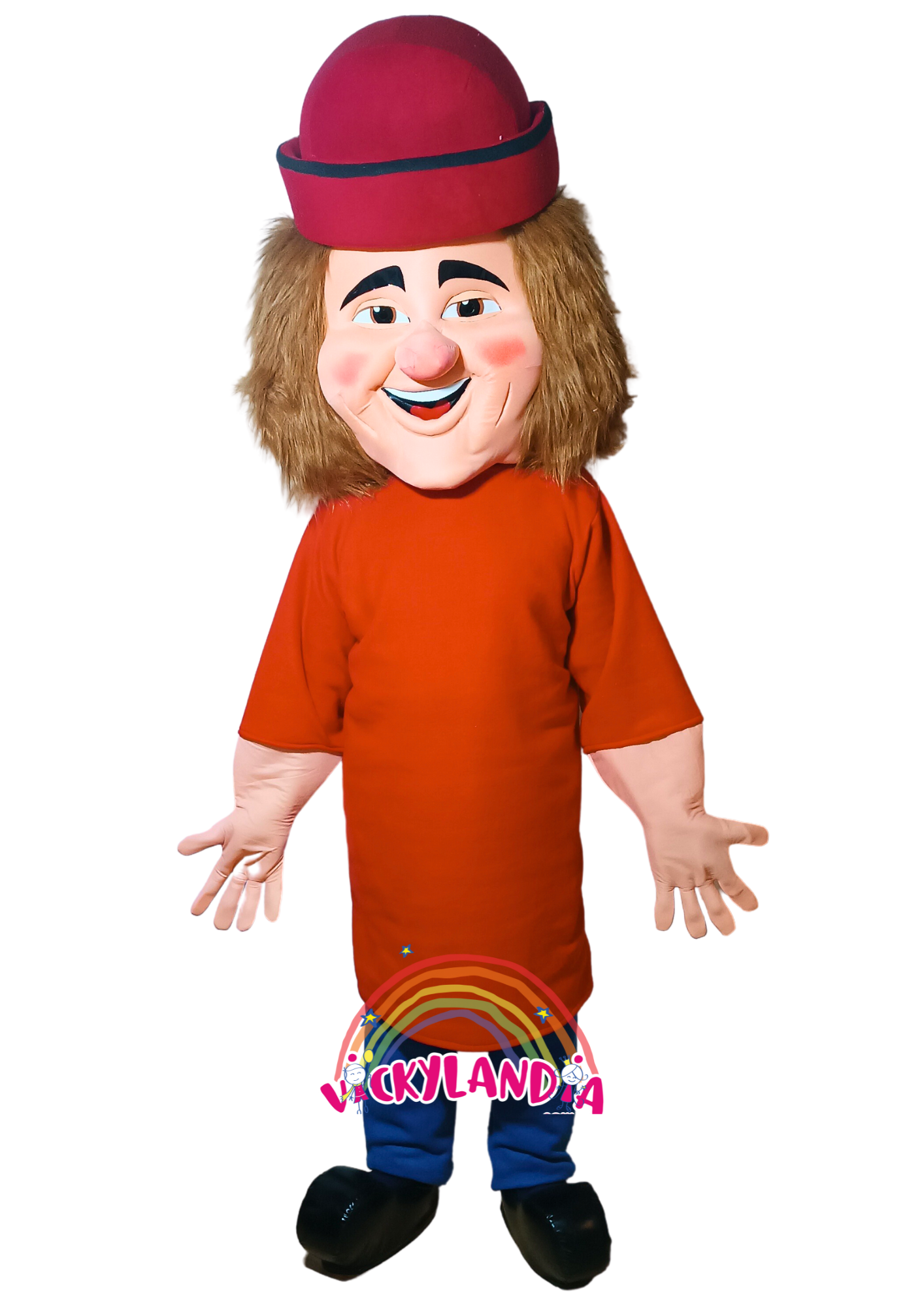 Descubre la magia de nuestro muñeco publicitario de Payaso TV Sombrero Rojo en Vickylandia. Son disfraces cabezones perfectos para fiestas infantiles, shows, cumpleaños, estrategias publicitarias, carnavales, fiestas patronales, espectáculos, cabalgatas y cualquier tipo de evento.